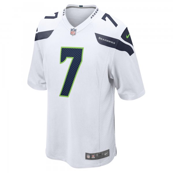 Men's Seattle Seahawks Geno Smith Nike White Game Player Jersey