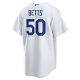 Men's Los Angeles Dodgers Mookie Betts Nike White Home Replica Player Name Jersey