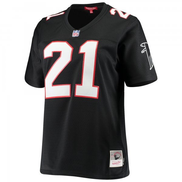 Women's Atlanta Falcons Deion Sanders Mitchell & Ness Black Legacy Replica Team Jersey