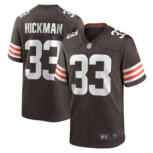 Men's Cleveland Browns Ronnie Hickman Nike  Brown Team Game Jersey