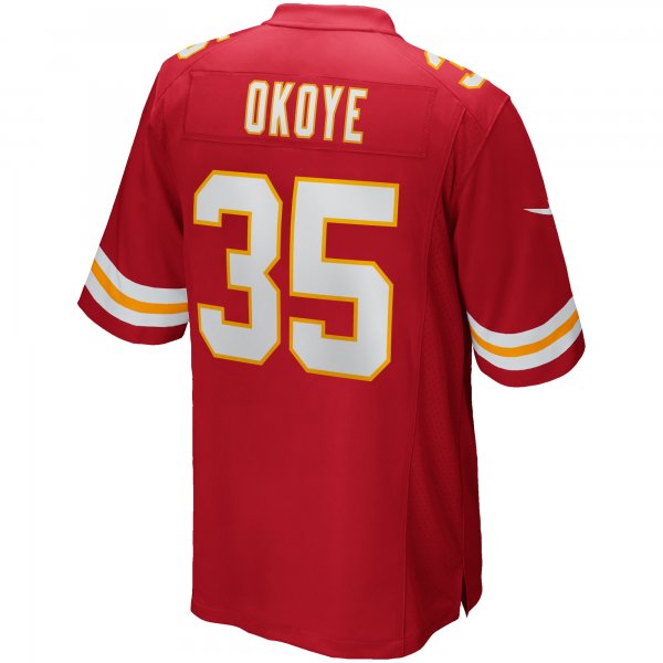 Men's Kansas City Chiefs Christian Okoye Nike Red Game Retired Player Jersey