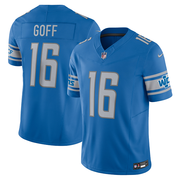 Men's Detroit Lions #16 Jared Goff Nike Blue Vapor F.U.S.E. Limited NFL Jersey