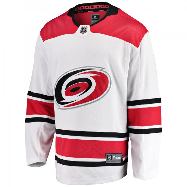 Youth Carolina Hurricanes Fanatics White Away Breakaway Jersey