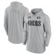 Men's Nike Gray San Francisco 49ers 2024 Salute to Service Lightweight Performance Long Sleeve Hoodie T-Shirt