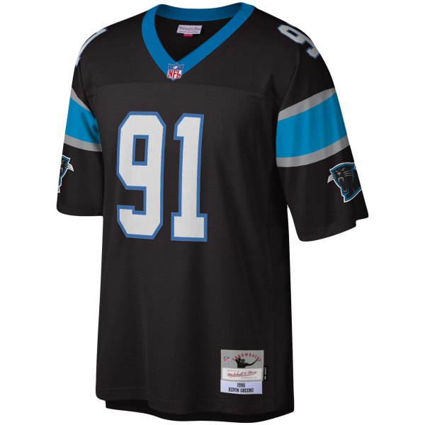 Men's Carolina Panthers Kevin Greene Mitchell & Ness Black Big & Tall 1996 Retired Player Replica Jersey