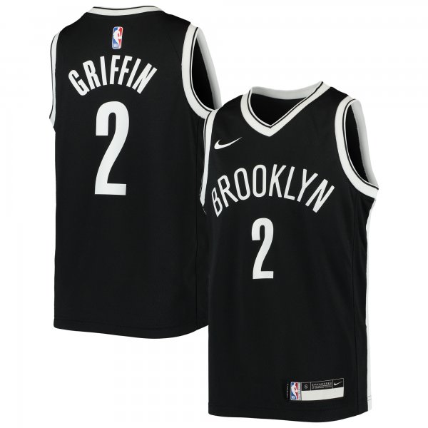 Youth Brooklyn Nets Blake Griffin Nike Black Swingman Jersey - Icon Edition