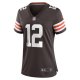 Women's Cleveland Browns Kahlef Hailassie Nike  Brown Team Game Jersey