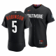 Men's Baltimore Orioles #5 Brooks Robinson 2023 City Connect Black Flex Base Jersey