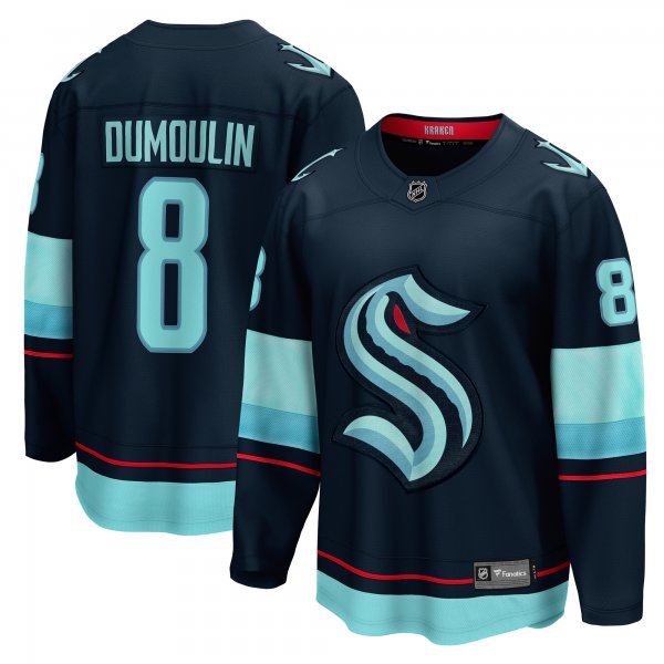 Men's Seattle Kraken Brian Dumoulin Fanatics Deep Sea Blue Home Breakaway Player Jersey