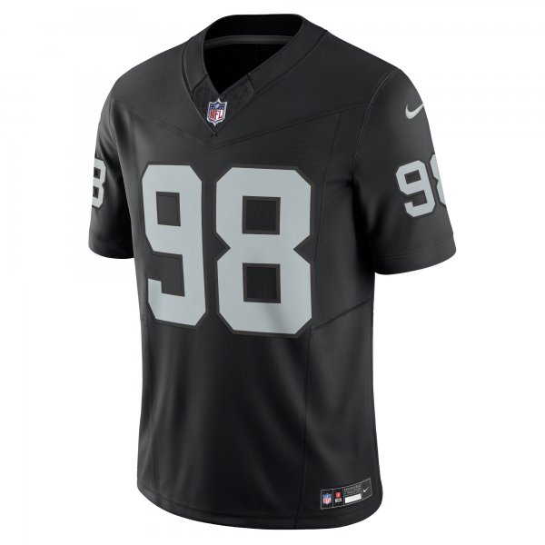 Men's Las Vegas Raiders Maxx Crosby Nike Black Vapor F.U.S.E. Limited Jersey