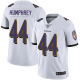 Baltimore Ravens #44 Marlon Humphrey White Men's Stitched Nike NFL Vapor Untouchable Limited Jersey