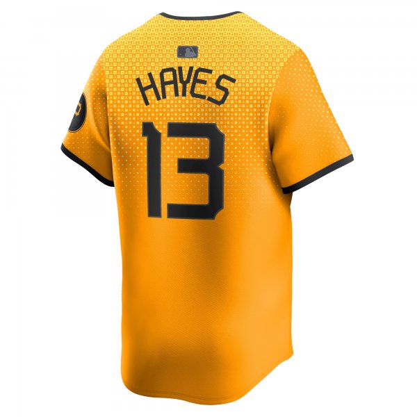 Men's Pittsburgh Pirates Ke'Bryan Hayes Nike Gold City Connect Limited Player Jersey