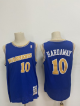 Men's Golden State Warriors #10 Tim Hardaway Blue 1990-92 Hardwood Classics Mesh Jersey