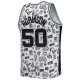 Men's San Antonio Spurs David Robinson Mitchell & Ness White 1998/99 Hardwood Classics Doodle Swingman Player Jersey