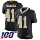 New Orleans Saints #41 Alvin Kamara Black Team Color Men's Stitched NFL 100th Season Vapor Limited Jersey