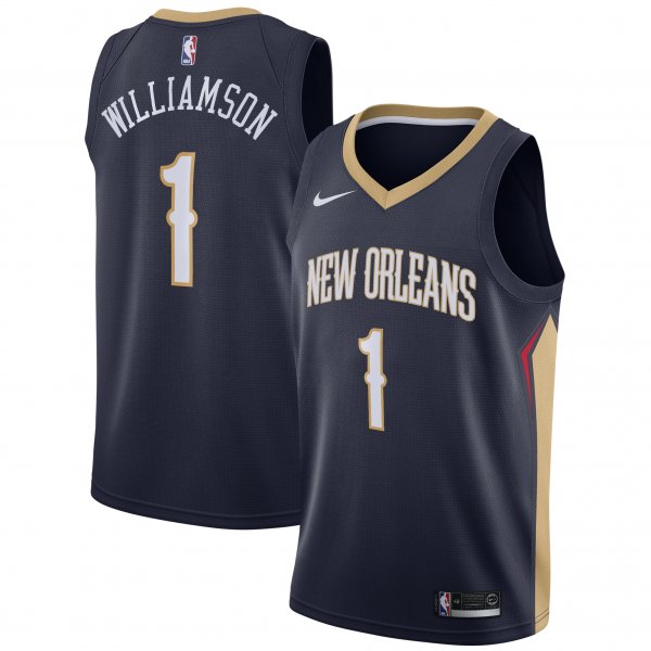 Men's New Orleans Pelicans Zion Williamson Nike Navy 2019 NBA Draft First Round Pick Swingman Jersey - Icon Edition