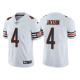 Men's Nike Chicago Bears #4 Eddie Jackson White NFL Vapor Limited Jersey