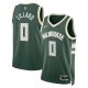 Men's #0 Damian Lillard Milwaukee Bucks Nike Unisex Swingman Jersey