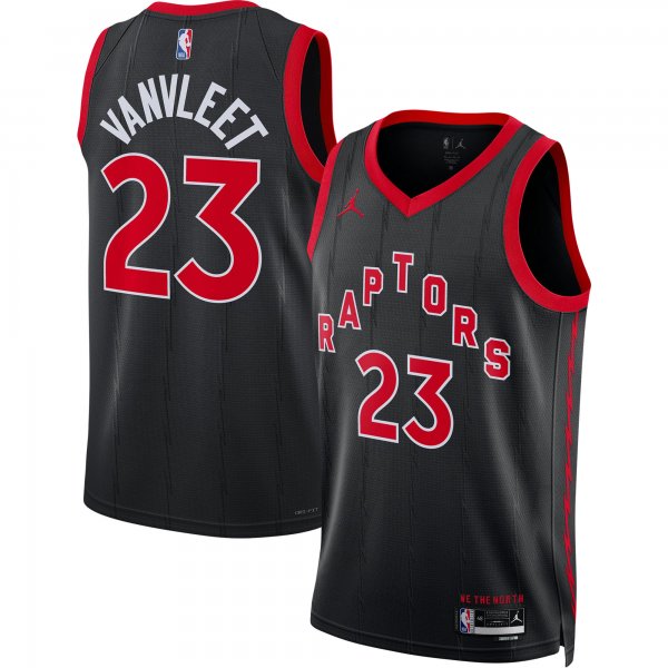 Unisex Toronto Raptors Fred VanVleet Jordan Brand Black Swingman Jersey - Statement Edition