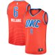 Men's Oklahoma City Thunder Jaylin Williams Fanatics Orange Fast Break Replica Player Jersey - Statement Edition