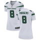 Women's New York Jets Nike #8 Aaron Rodgers White Jersey