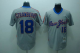 Mitchell And Ness New York Mets #18 Darryl Strawberry Stitched Grey Throwback MLB Jersey