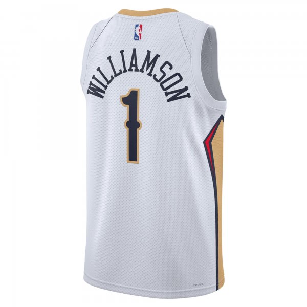 Unisex New Orleans Pelicans Zion Williamson Nike White Swingman Jersey - Association Edition