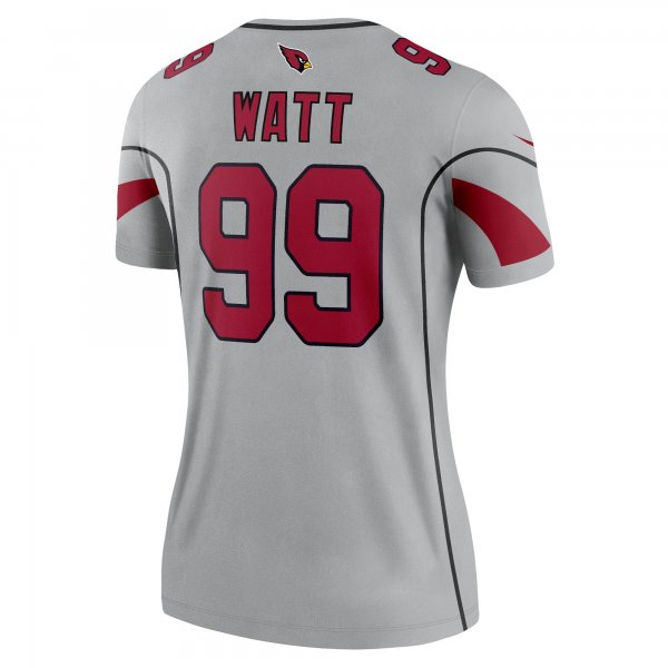 Women's Arizona Cardinals J.J. Watt Nike Gray Inverted Legend Jersey