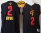 Men's Cleveland Cavaliers #2 Kyrie Irving Black New Fashion The Finals Patch Stitched NBA Jersey