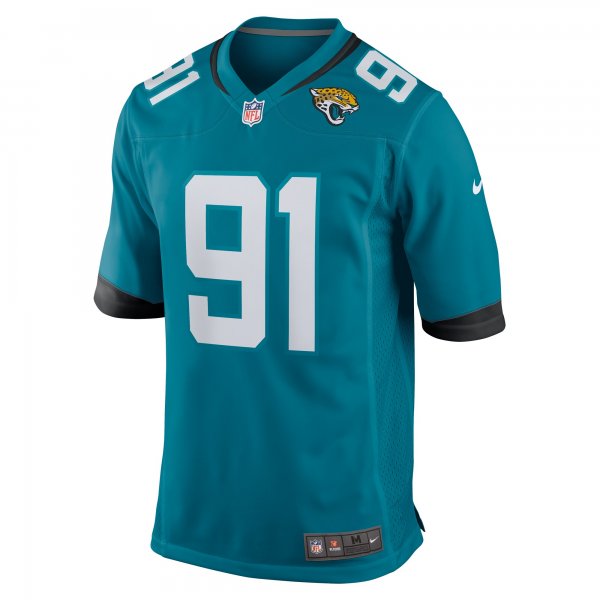 Men's Jacksonville Jaguars Arik Armstead Nike  Teal Team Game Jersey