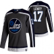 Men's Winnipeg Jets Adam Lowry 2021 Reverse Retro Gray Jersey