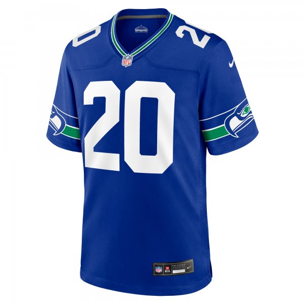 Men's Seattle Seahawks Julian Love Nike Royal Throwback Player Game Jersey