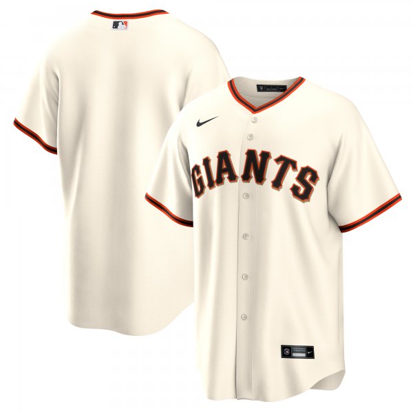 Men's San Francisco Giants Nike Cream Home Blank Replica Jersey