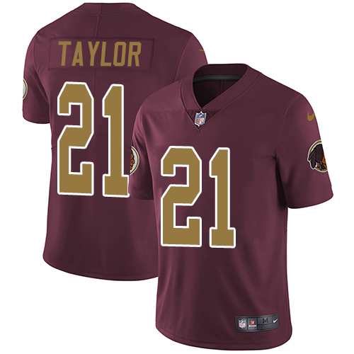 Nike Washington Redskins #21 Sean Taylor Burgundy Red Alternate Men's Stitched NFL Vapor Untouchable Limited Jersey