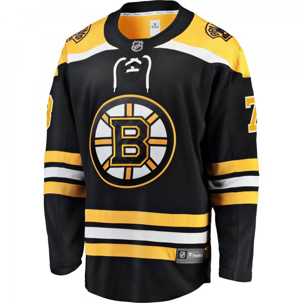 Men's Boston Bruins Charlie McAvoy Fanatics Black Home Breakaway Jersey