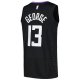 Men's LA Clippers Paul George Jordan Brand Black Swingman Player Jersey - Statement Edition