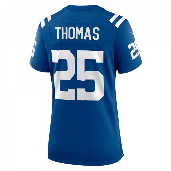 Women's Indianapolis Colts Rodney Thomas Nike Royal Player Game Jersey