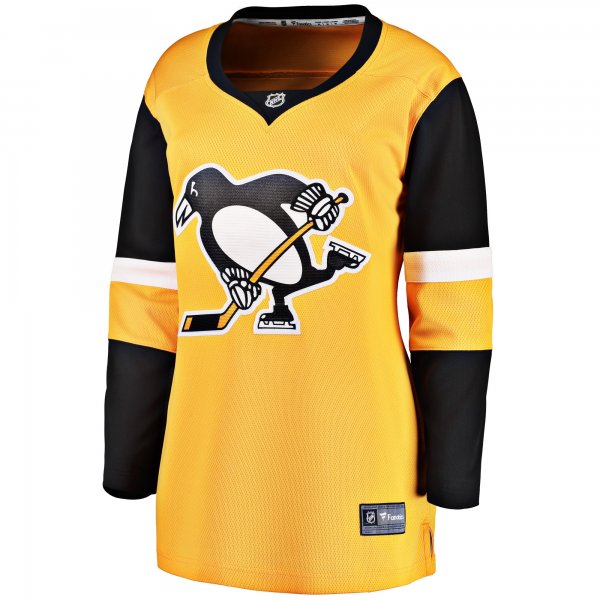 Women's Pittsburgh Penguins Fanatics Gold Alternate Breakaway Jersey