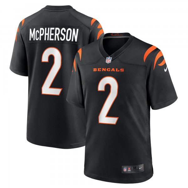 Men's Cincinnati Bengals Evan McPherson Nike Black Game Jersey