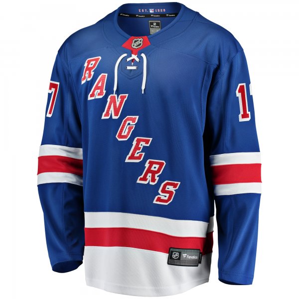 Men's New York Rangers Blake Wheeler Fanatics Blue Home Breakaway Player Jersey