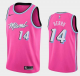 Men's Nike Miami Heat #14 Tyler Herro Earned Edition Pink NBA Jersey