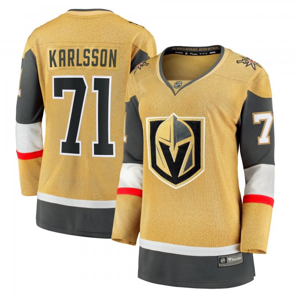 Women's Vegas Golden Knights William Karlsson Fanatics Gold Home Breakaway Player Jersey