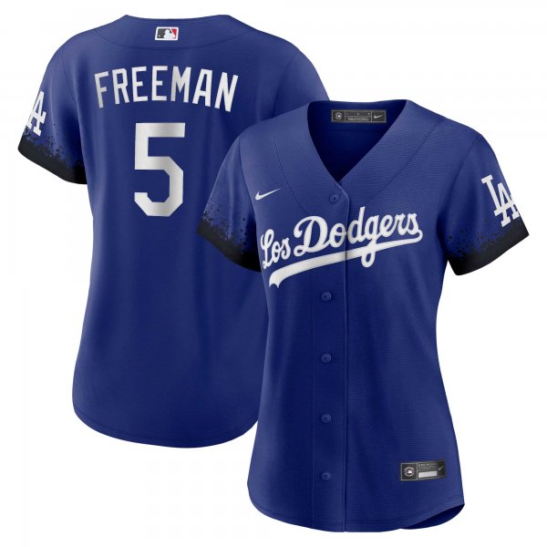 Women's Los Angeles Dodgers Freddie Freeman Nike Royal City Connect Replica Player Jersey