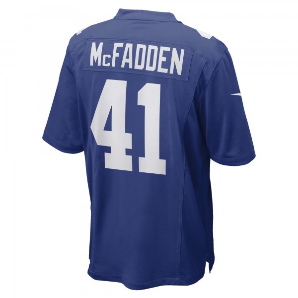 Men's New York Giants Micah McFadden Nike Royal Game Player Jersey