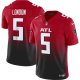 Men's Atlanta Falcons Drake London Nike Red Vapor F.U.S.E. Limited Jersey