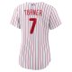 Women's Philadelphia Phillies Trea Turner Nike White Home Replica Player Jersey