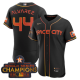 Men's Houston Astros #44 Yordan Alvarez 2023 Space City Champions Flex Base Black Jersey