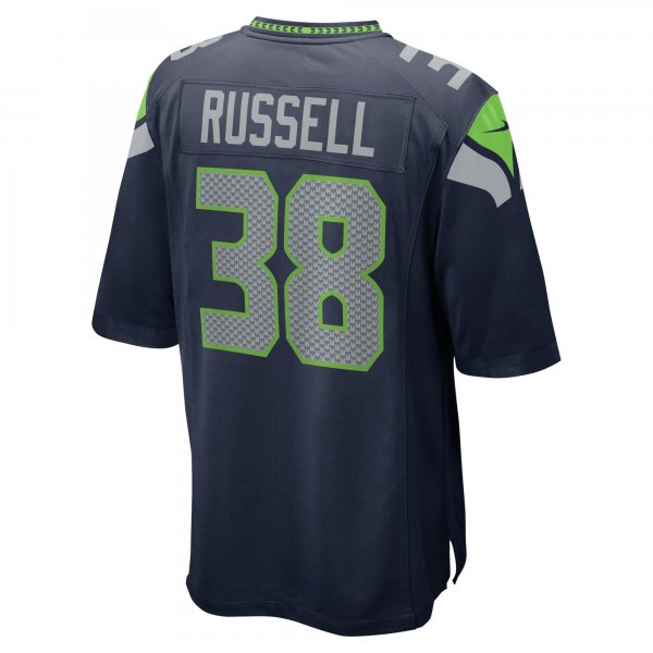 Men's Seattle Seahawks Brady Russell Nike College Navy Game Jersey