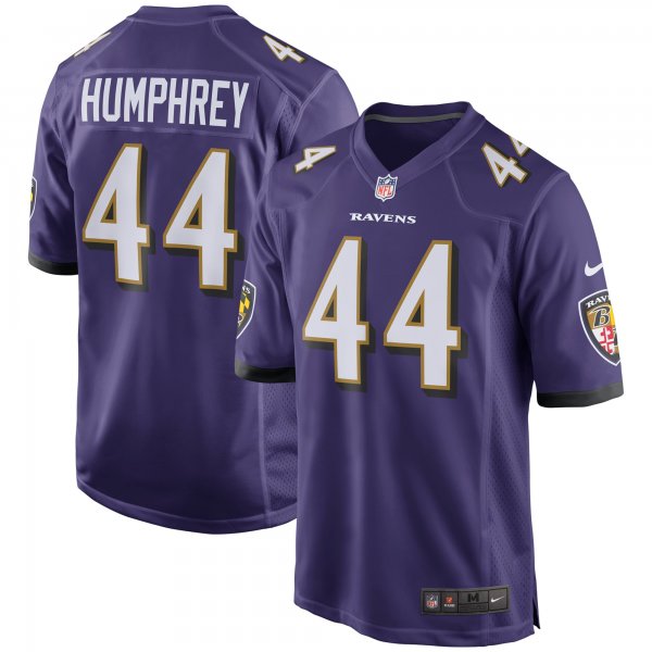 Men's Baltimore Ravens Marlon Humphrey Nike Purple Player Game Jersey