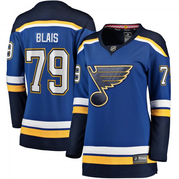 Women's St. Louis Blues Sammy Blais Fanatics Blue Home Breakaway Jersey